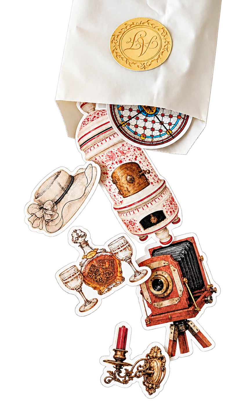 Historische Sammelsticker einer Gutshausbote-Ausgabe